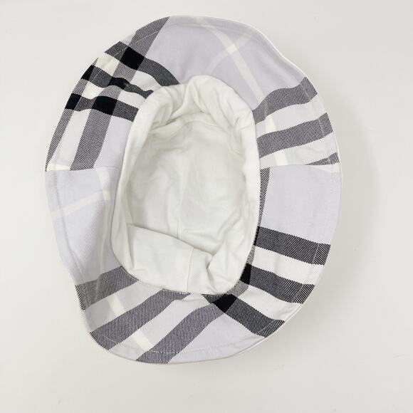 Burberry Reversible Bucket Hat Nova Check White Lilac Purple Black Cotton Womens main image 9